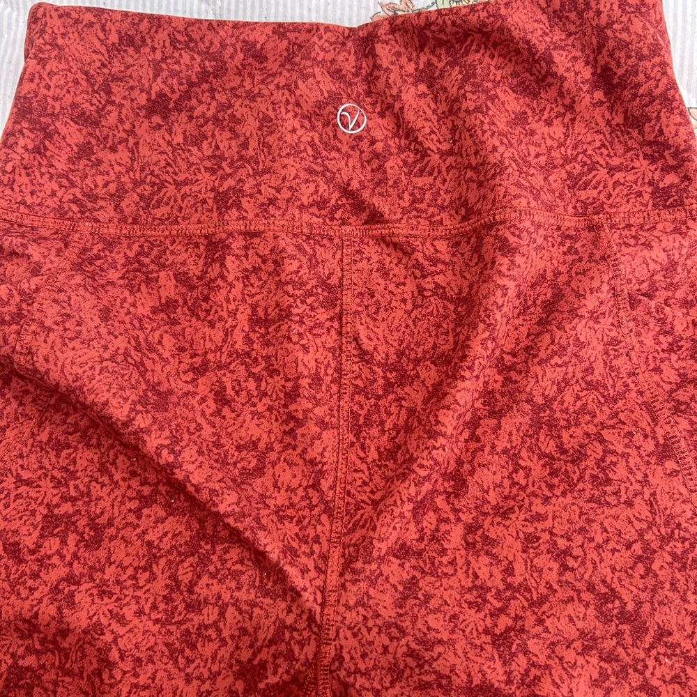 Absolutely Kids Red Patterned Leggings - Picture 5 of 6